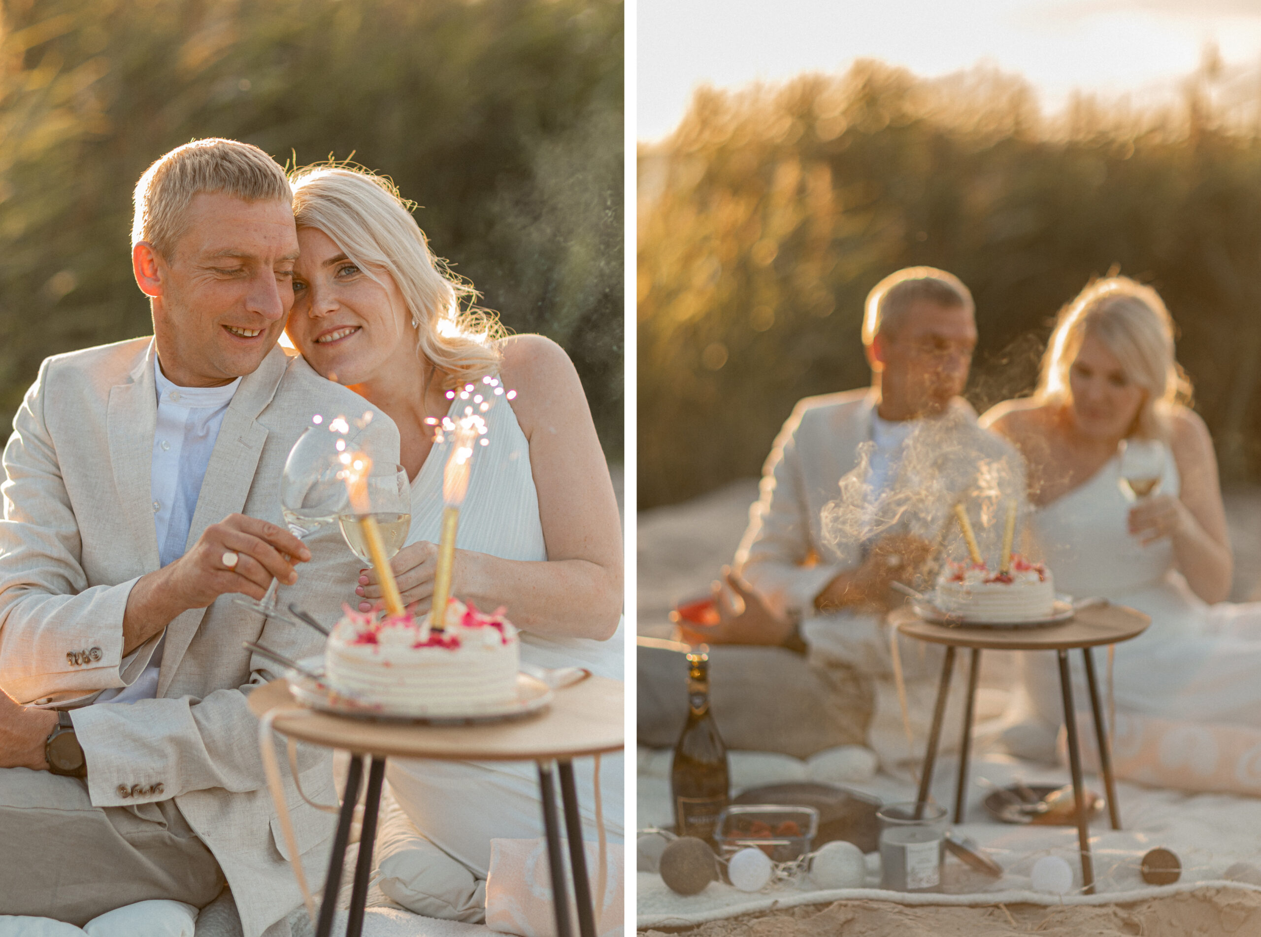 Pruutpaari ilupildid Võsu rannas loojangus I Pulmafotograaf Reti Kokk