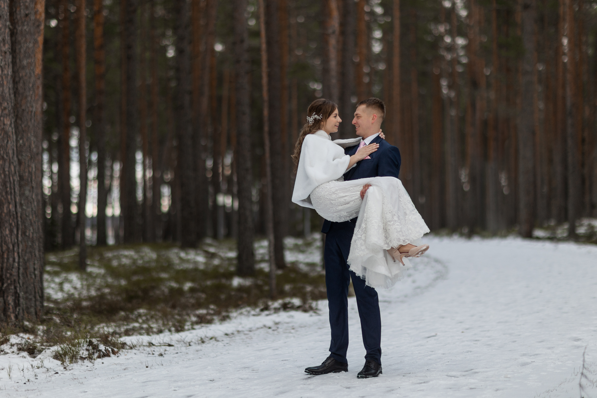 Talvised pruutpaari ilupildid Võsul I Pulmafotograaf Reti Kokk