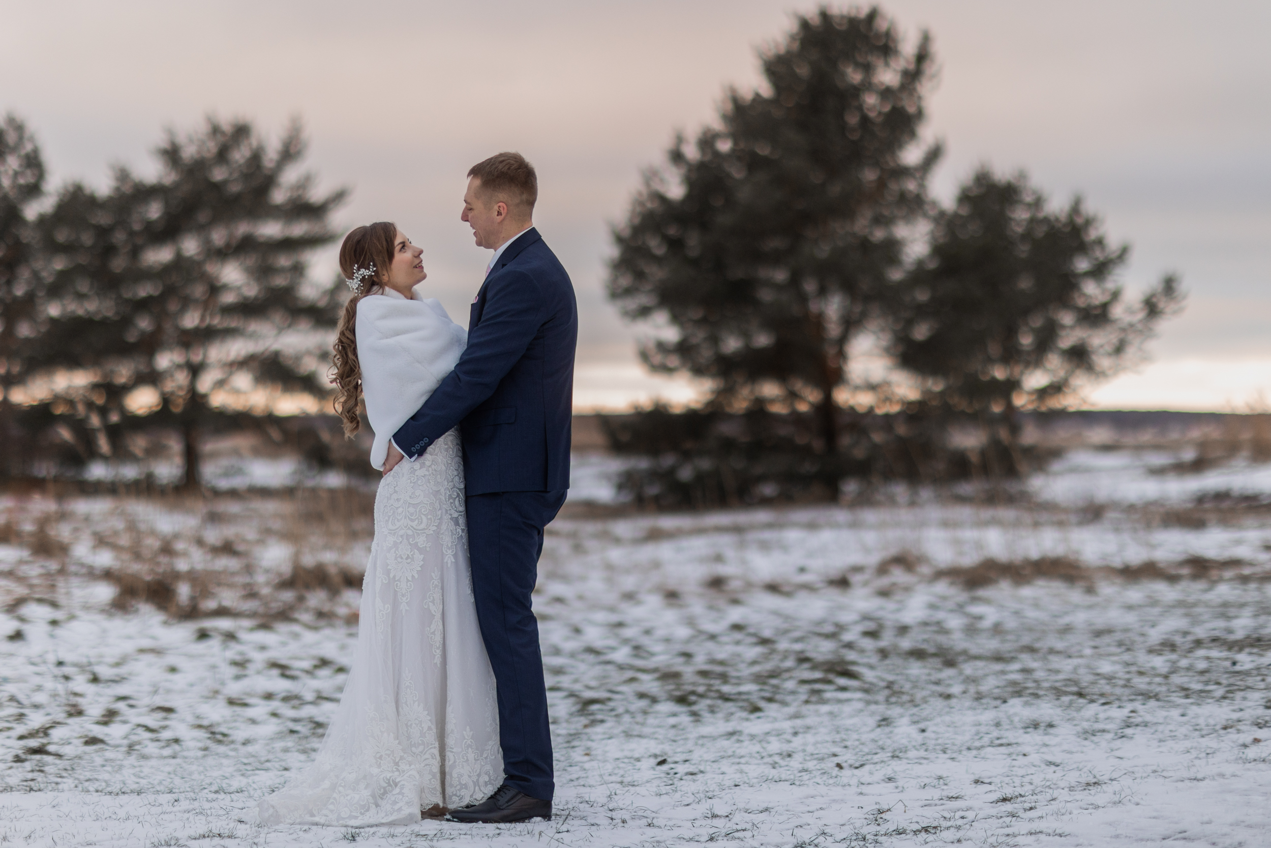 Talvised pruutpaari ilupildid Võsul I Pulmafotograaf Reti Kokk