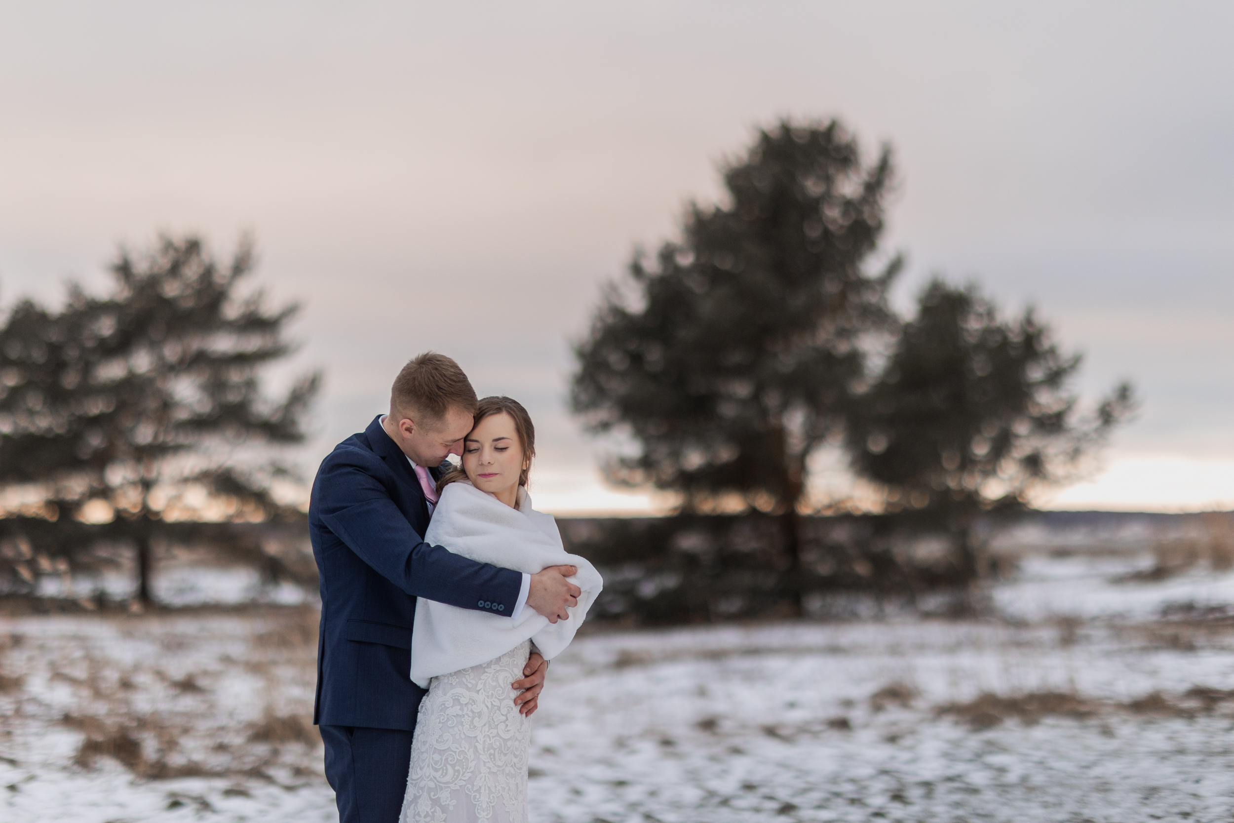 Talvised pruutpaari ilupildid Võsul I Pulmafotograaf Reti Kokk