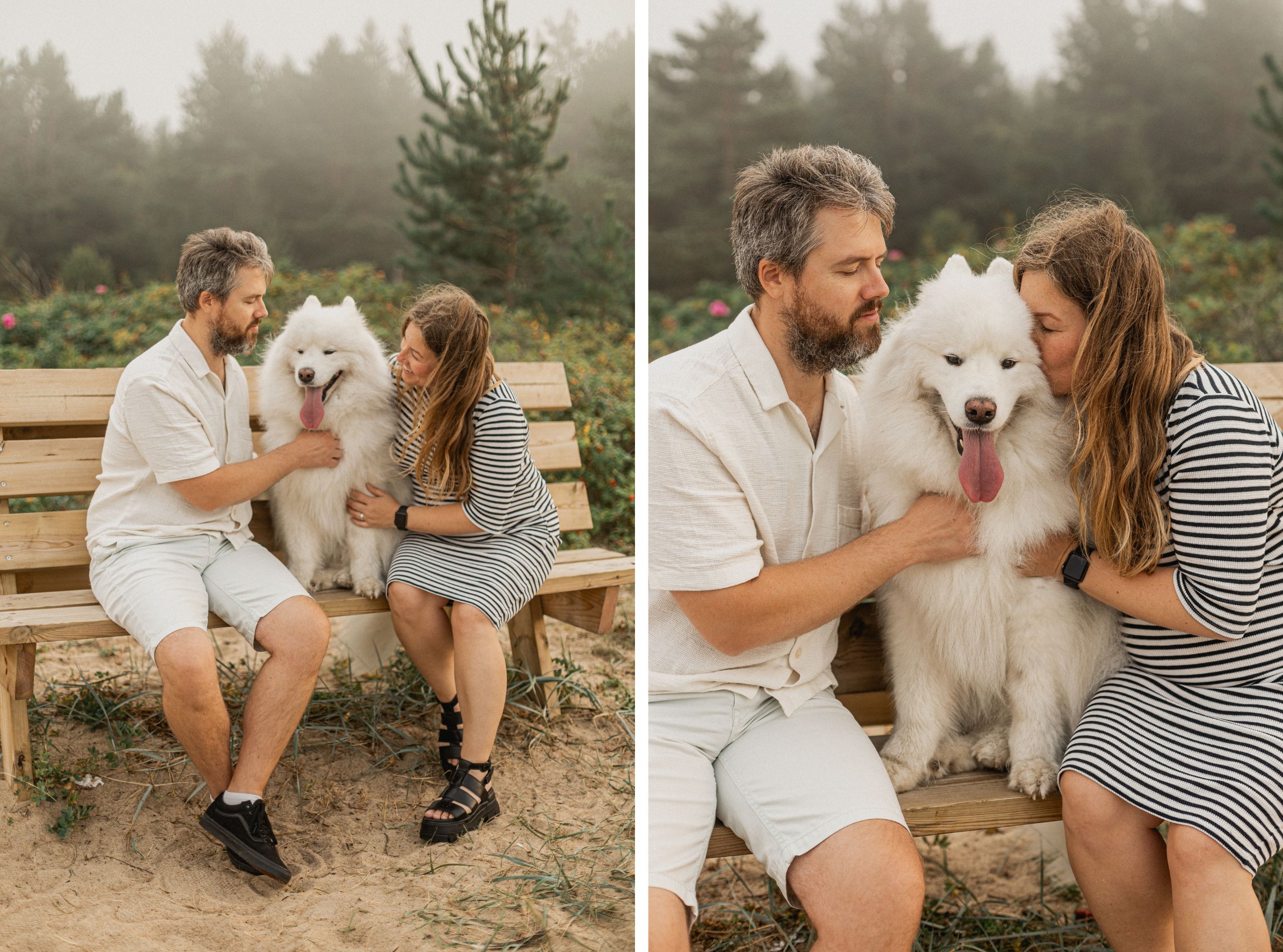 Beebiootuse fotosessioon koeraga rannas I Fotograaf Reti Kokk
