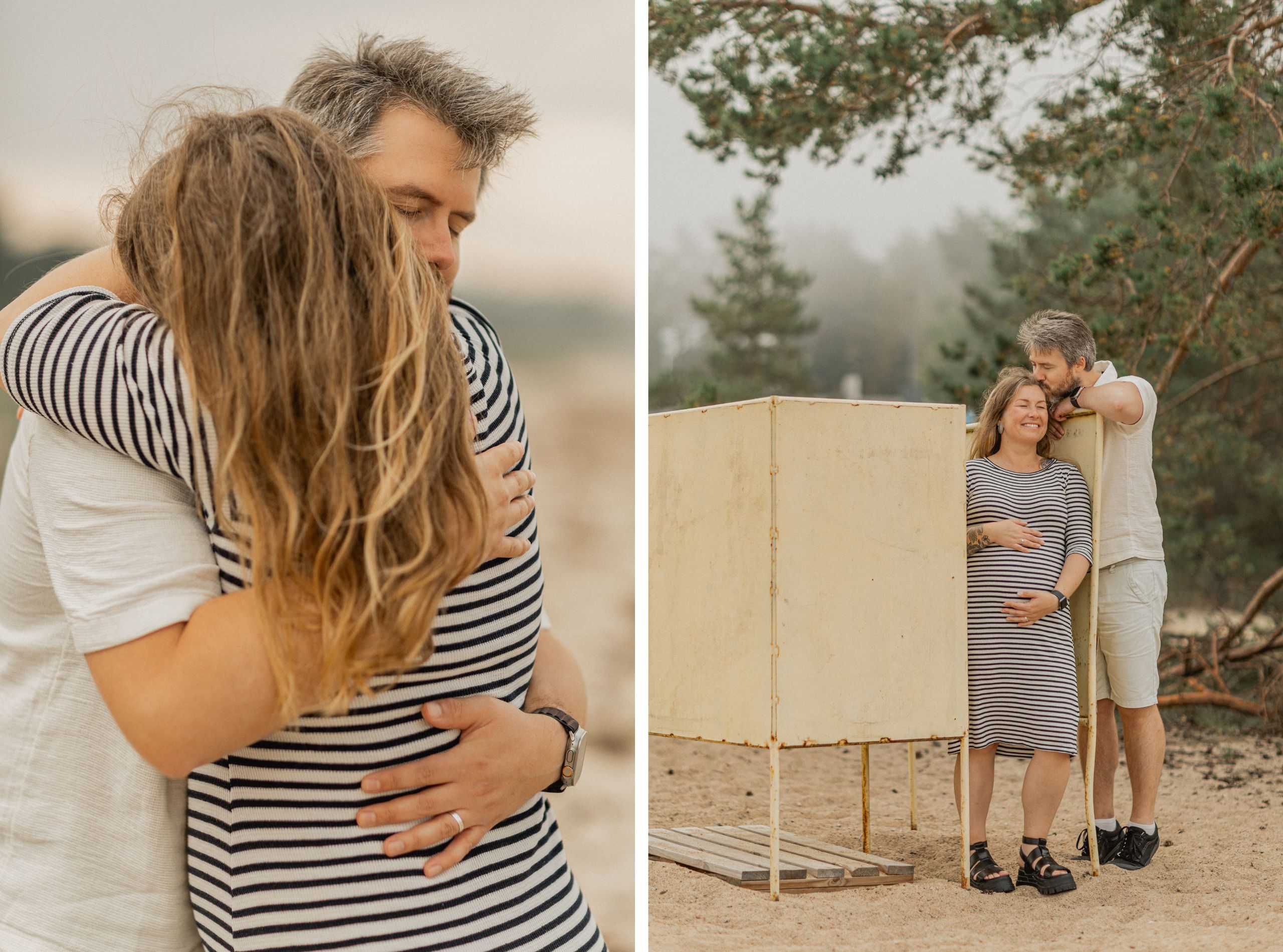 Beebiootuse fotosessioon koeraga rannas I Fotograaf Reti Kokk